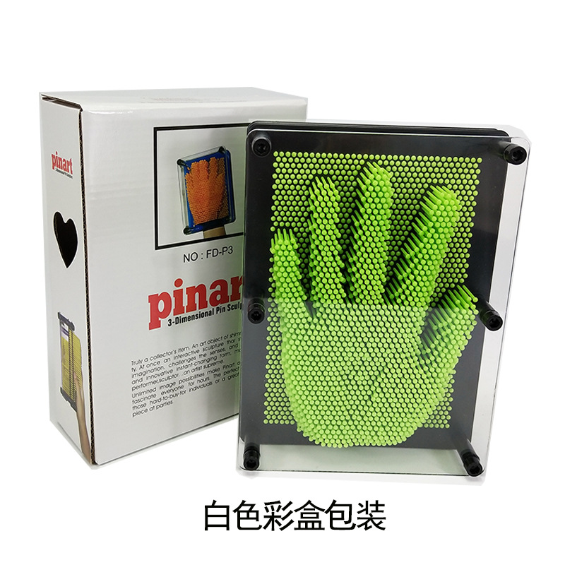 Cross-Border Hot Selling Creative Cloning Hand Model Popular Internet Celebrity Plastic Square Handprint Three-Dimensional Versatile Needle Painting Children's Toy