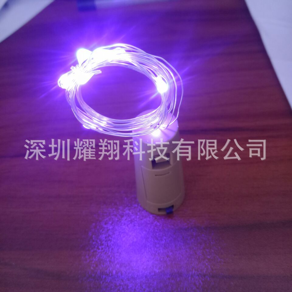 Manufacturer Supplies Bottle Stopper Lights Buttons Decorative Lanterns Buttons Copper Wire Lights Christmas Decorative Lights String Bottle Stopper Lights Copper Wire Lights