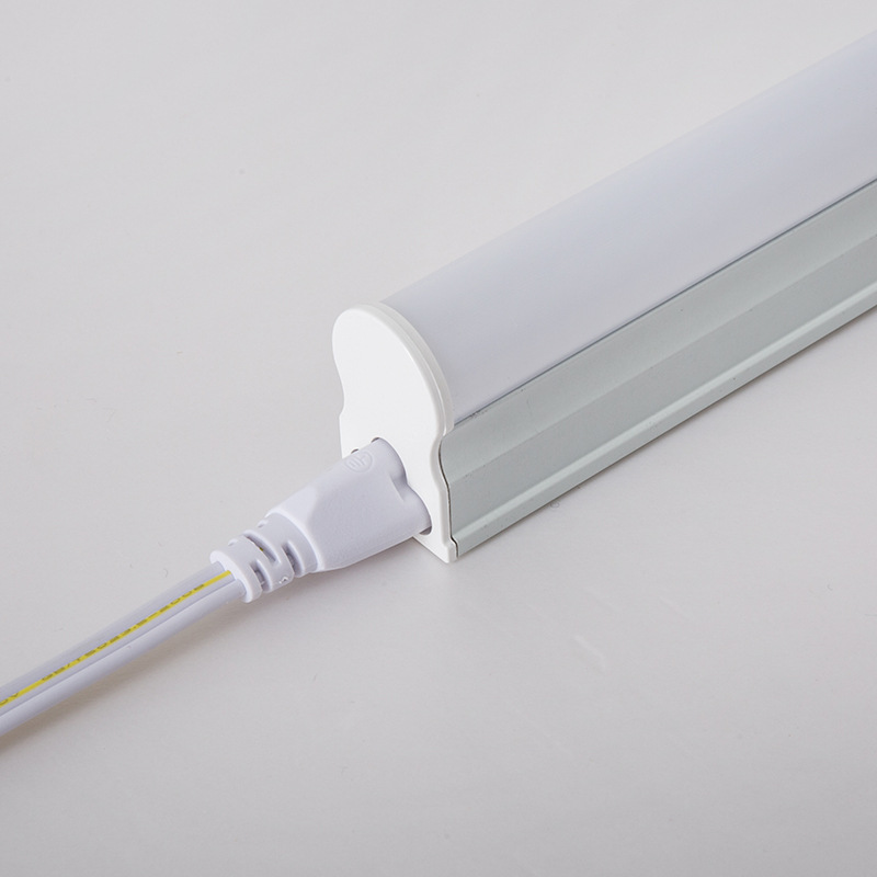 Aluminum-Plastic T5 Integrated Desk Lamp with Three-Color Dimming, Factory Direct Sale Led Fluorescent Lamp Fluorescent Tube