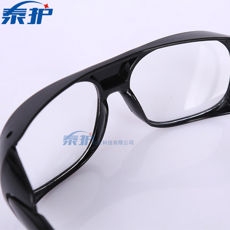 2010 Welding Glasses Special Goggles for Welders Transparent Black Glass Polished Windproof Anti-glare Labor Protection Glasses
