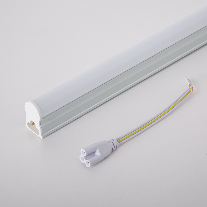 Aluminum-Plastic T5 Integrated Desk Lamp with Three-Color Dimming, Factory Direct Sale Led Fluorescent Lamp Fluorescent Tube