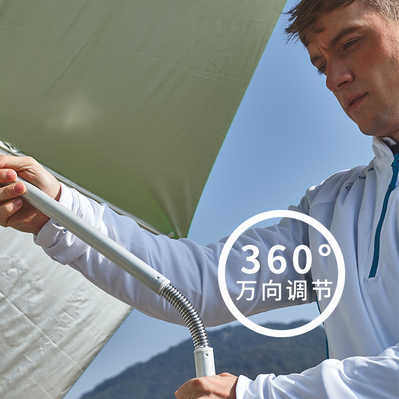 Factory wholesale Dai Weiying outdoor three-section folding universal fishing umbrella 2 meters/2.2 meters rainproof sunscreen fishing umbrella