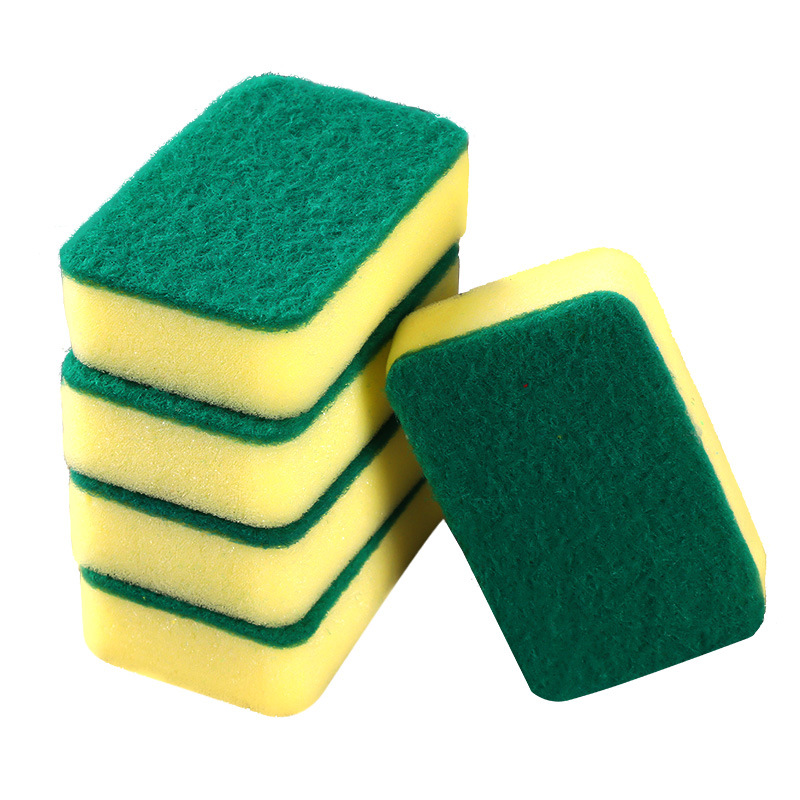 High-Density Dishwashing Sponge Kitchen Cleaning Sponge Sponge Sponge Block Household Scouring Pad Dishwashing Cloth Pot Sponge Wipe