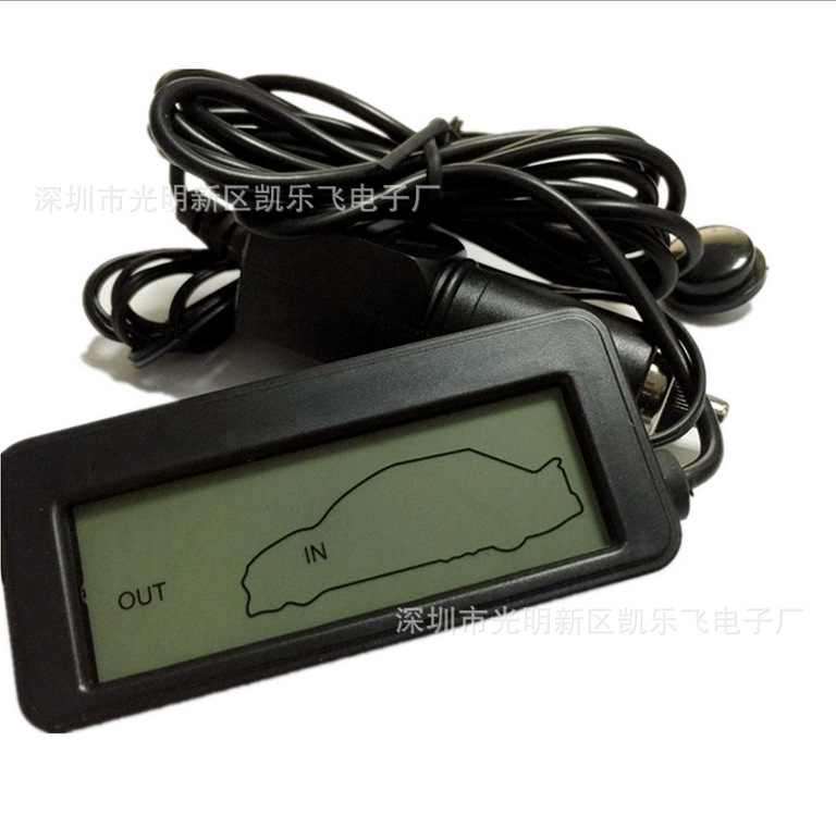 12v digital thermometer car thermometer mini LCD car inside and outside thermometer T18