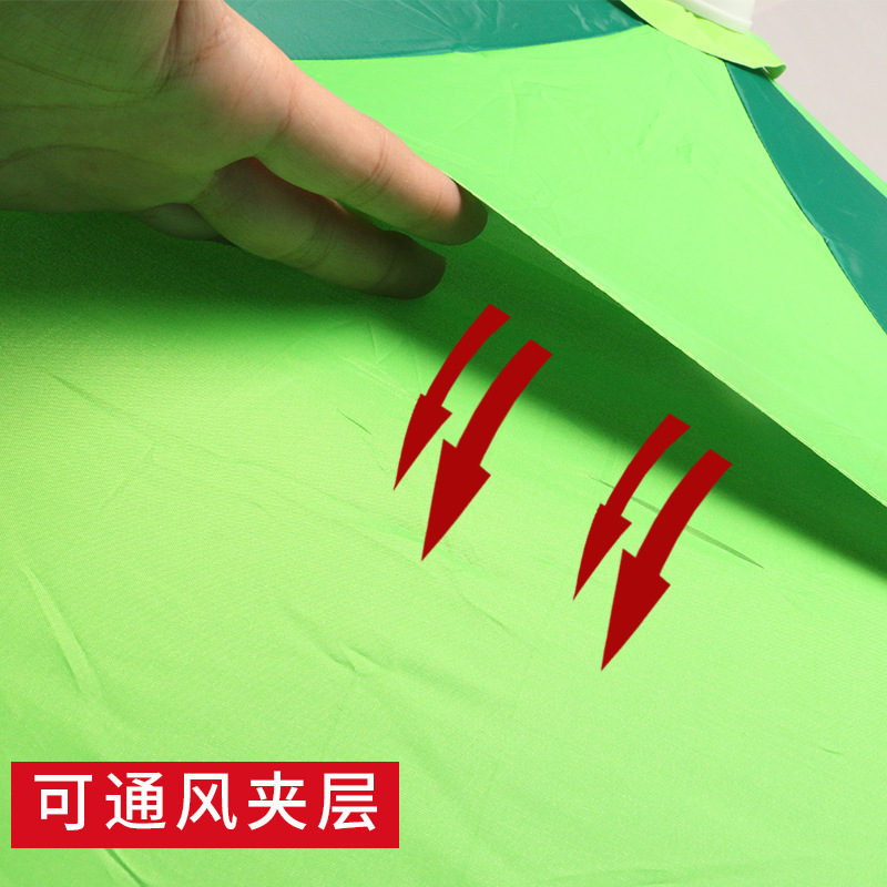 Factory wholesale Dai Weiying outdoor three-section folding universal fishing umbrella 2 meters/2.2 meters rainproof sunscreen fishing umbrella