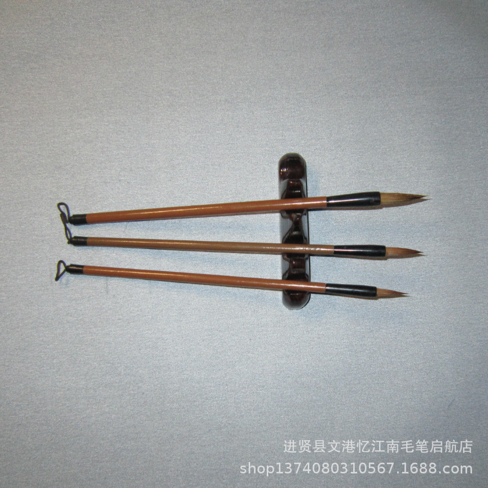 [Student Calligraphy Brush] Fujian Manufacturer Produces and Supplies Large, Medium, and Small Regular Script Brushes