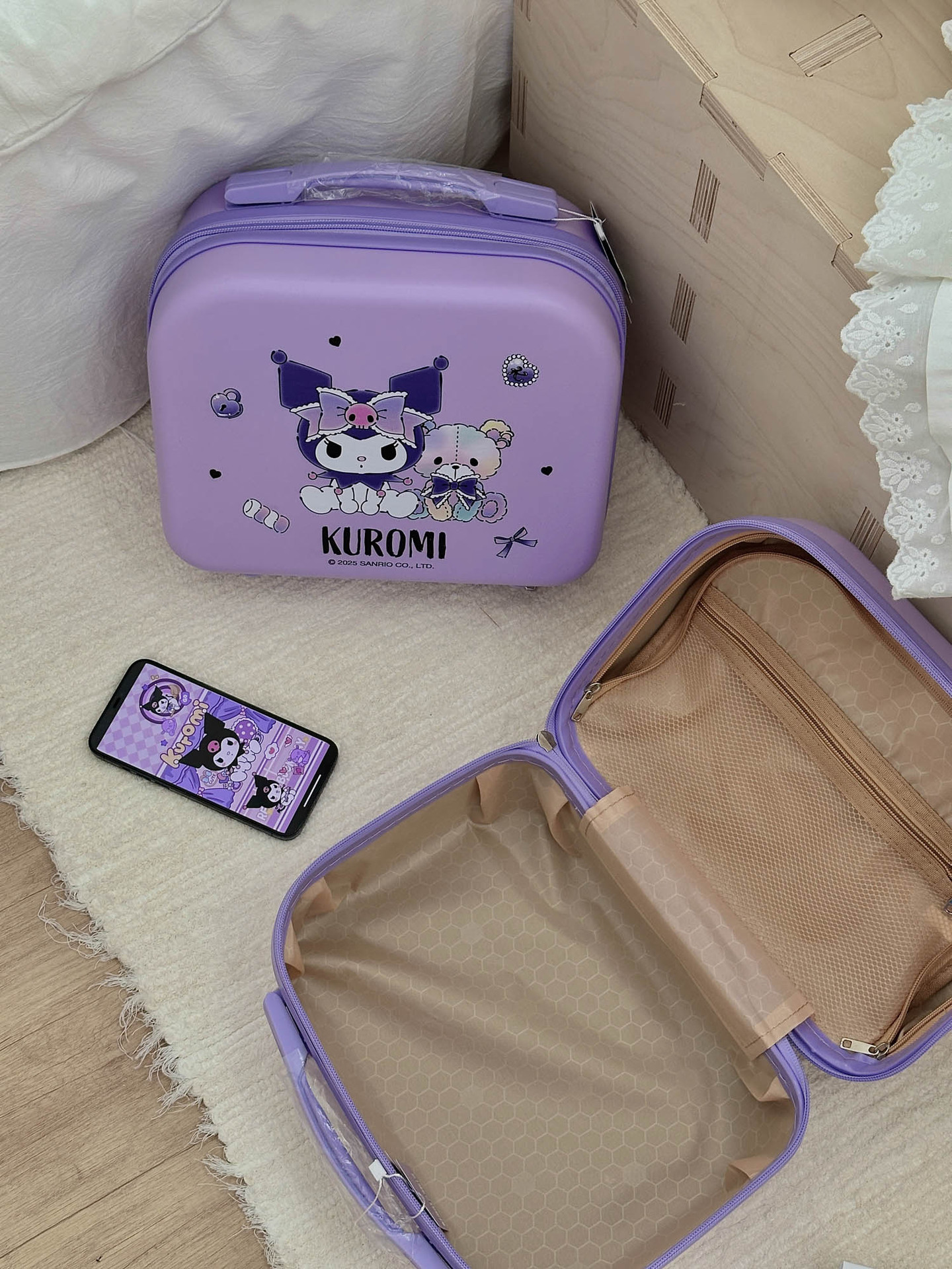 Sanrio Genuine Authorized Cute Cosmetic Case Large Capacity Portable Storage Outgoing Portable Beauty Case Suitcase
