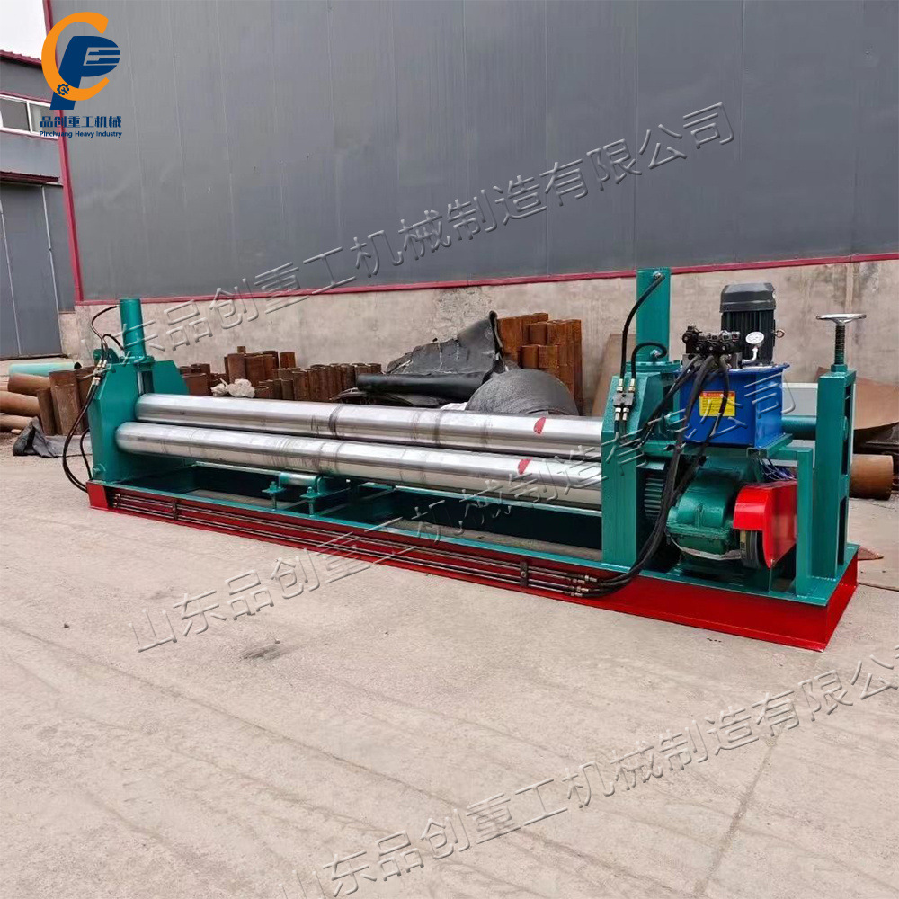 Three-Roll Sheet Metal Rounding Machine Sheet Metal Forming and Rounding Equipment Symmetrical Iron Plate and Aluminum Plate Rounding Machine