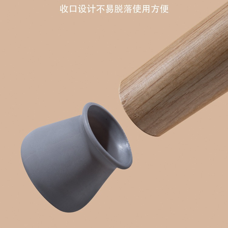 Silicone table and chair foot cover white gray desk dining table protective cover non-slip chair foot cover mute foot cover anti-noise