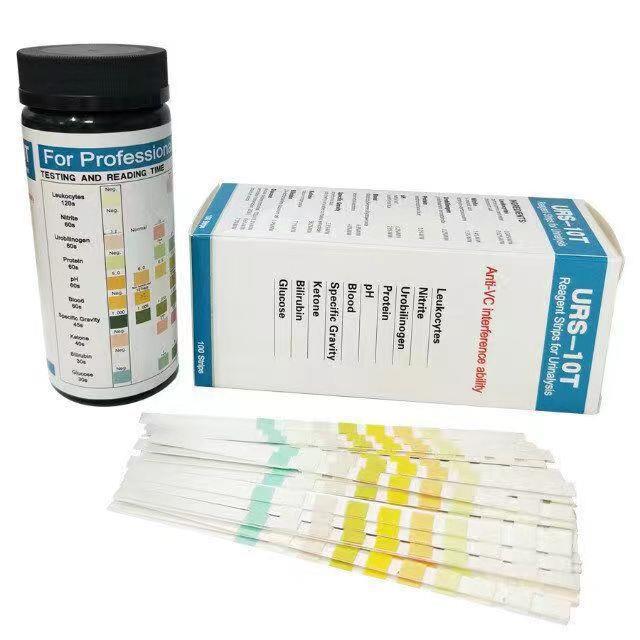 Urine Analysis Reagent Strips, Urine Test Strips, Urs-10T Urine Ketone Paper, Anti-Vc Interference Body Fat Analysis Paper