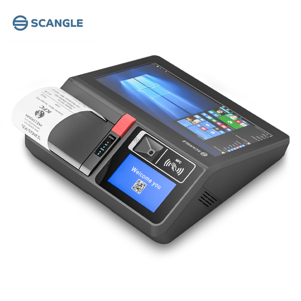 11.6 inch ordering and cash register all-in-one machine with 80 thermal printer scanning guest display multi-function POS terminal
