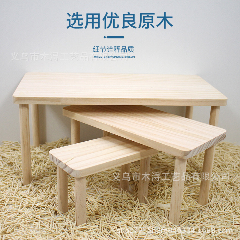 Платформа для хомяков, двухуровневая платформа, ландшафтные принадлежности, домик для побега курицы, лестница из массива дерева, игрушка для хомяков