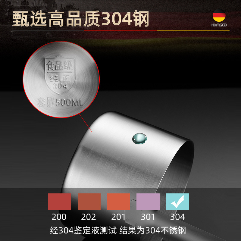 304 Stainless Steel Wine Pouring Funnel with Multiple Specifications, Soy Sauce Measuring Spoon, Hook, Wine Pouring Oil Funnel, Wine Pouring Spoon for Home Kitchen