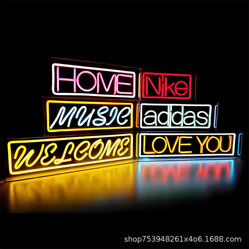 Neon Source Factory Customized Bar Barbecue Led Outdoor Acrylic Decorative Luminous Character Sign Billboard