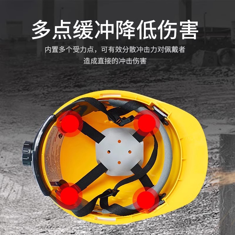 Honeywell H99S Safety Helmet GB Thickened Power Supervision Site Construction Leadership Helmet Male Anti-smashing Printing