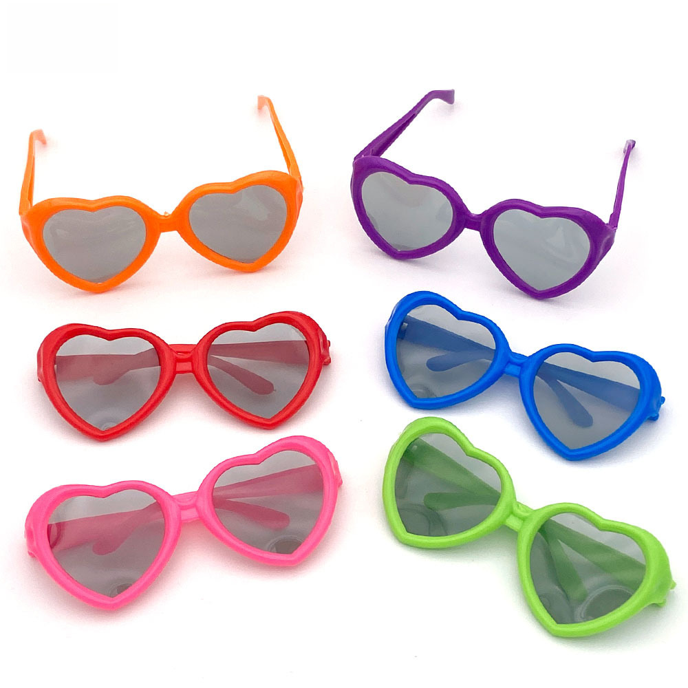 Cross-Border Colorful Plastic Five-Pointed Star Glasses Independence Day Party Glasses Accessories Fun Cartoon Children's Star Glasses