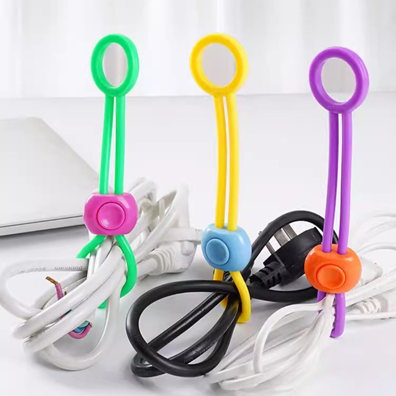 Colorful Snack Sealing Straps, Multi-Functional Sealing Clips, Pull-Tab Buckles, Creative Bundling Ropes for Kitchen Food Preservation
