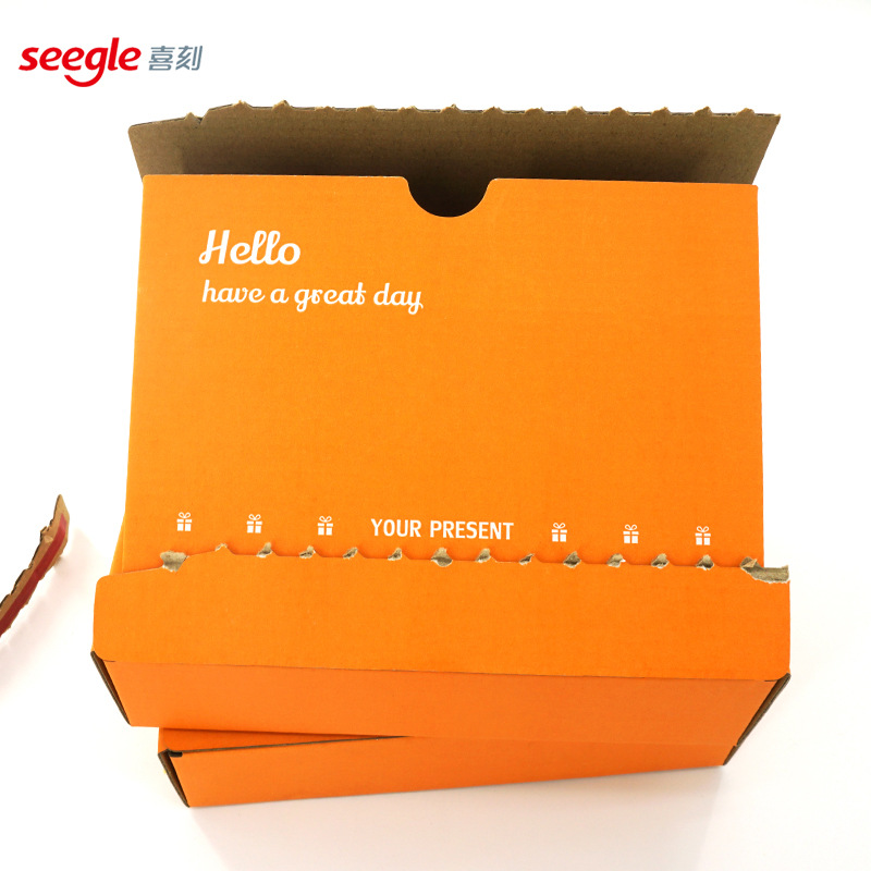 in stock small size zipper flying box 20*15*5 gift box blind box express carton color high-grade carton flat