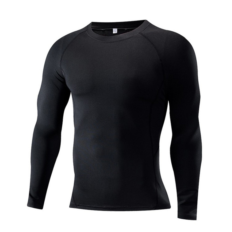 High Elastic Men's Fitness Top Sports Clothing Tight Clothes suit Base Underwear Long Sleeve Running Equipment Basketball Training