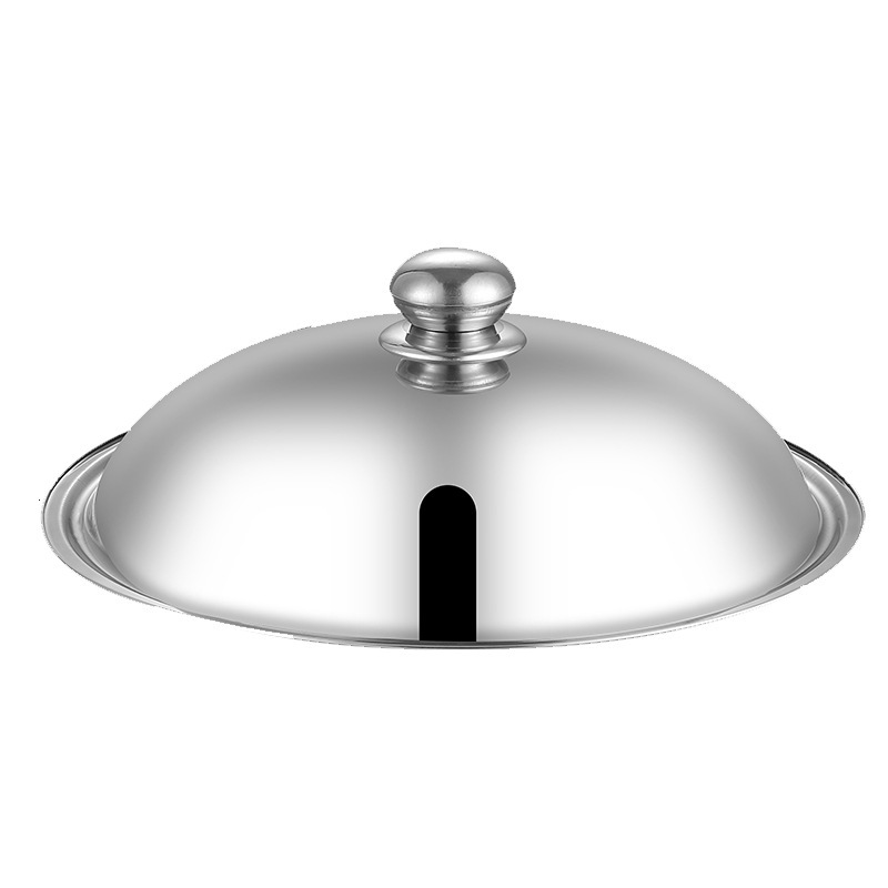 Factory wholesale stainless steel lid explosion-proof glass visual combination lid wok pan pan lid 28CM-42CM