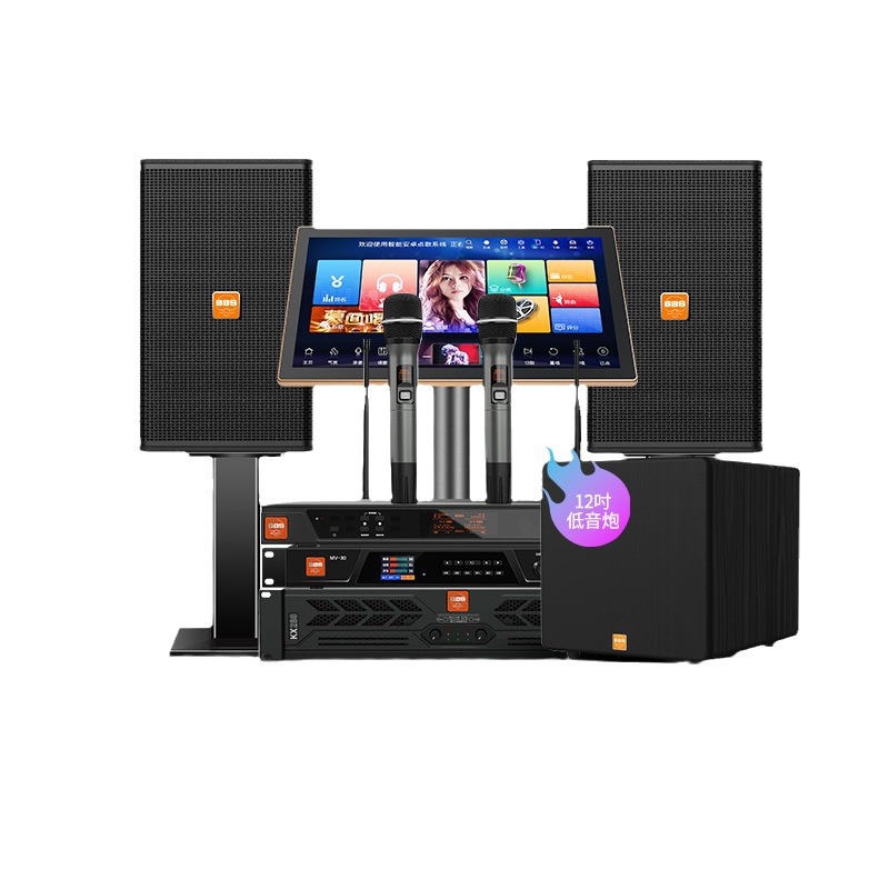 BBS Family kTV Audio Set Full Set of Professional Home Theater Speakers karaOke Jukebox Family karaOke