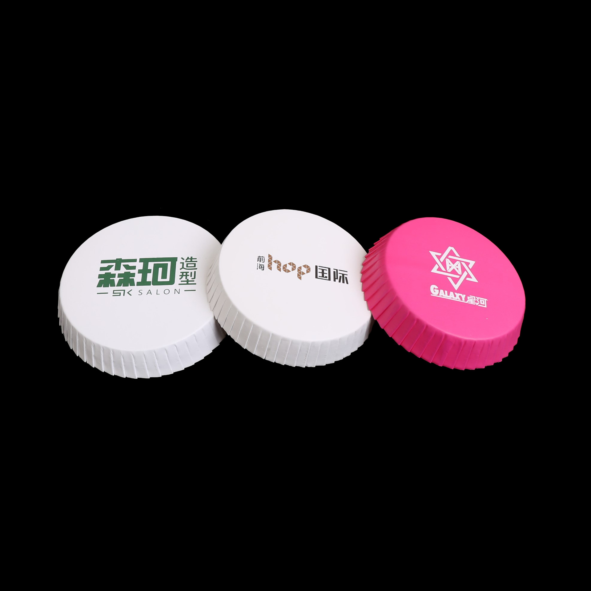Hotel Thickeneded Disposable Paper Cup Lid Barber Shop Cup Lid Absorbent Paper Cup Lid Copper Plate Paper Cup Lid