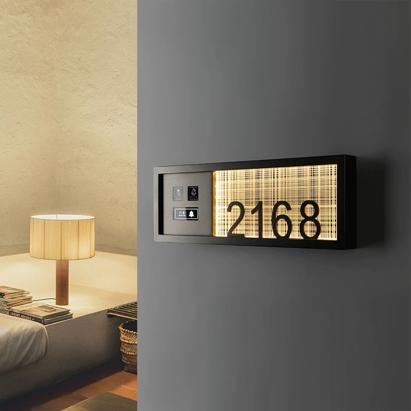 Hotel House Number Box Homestay House Number Hotel Number Plate Doorbell Cleaning Hotel Room Room Number