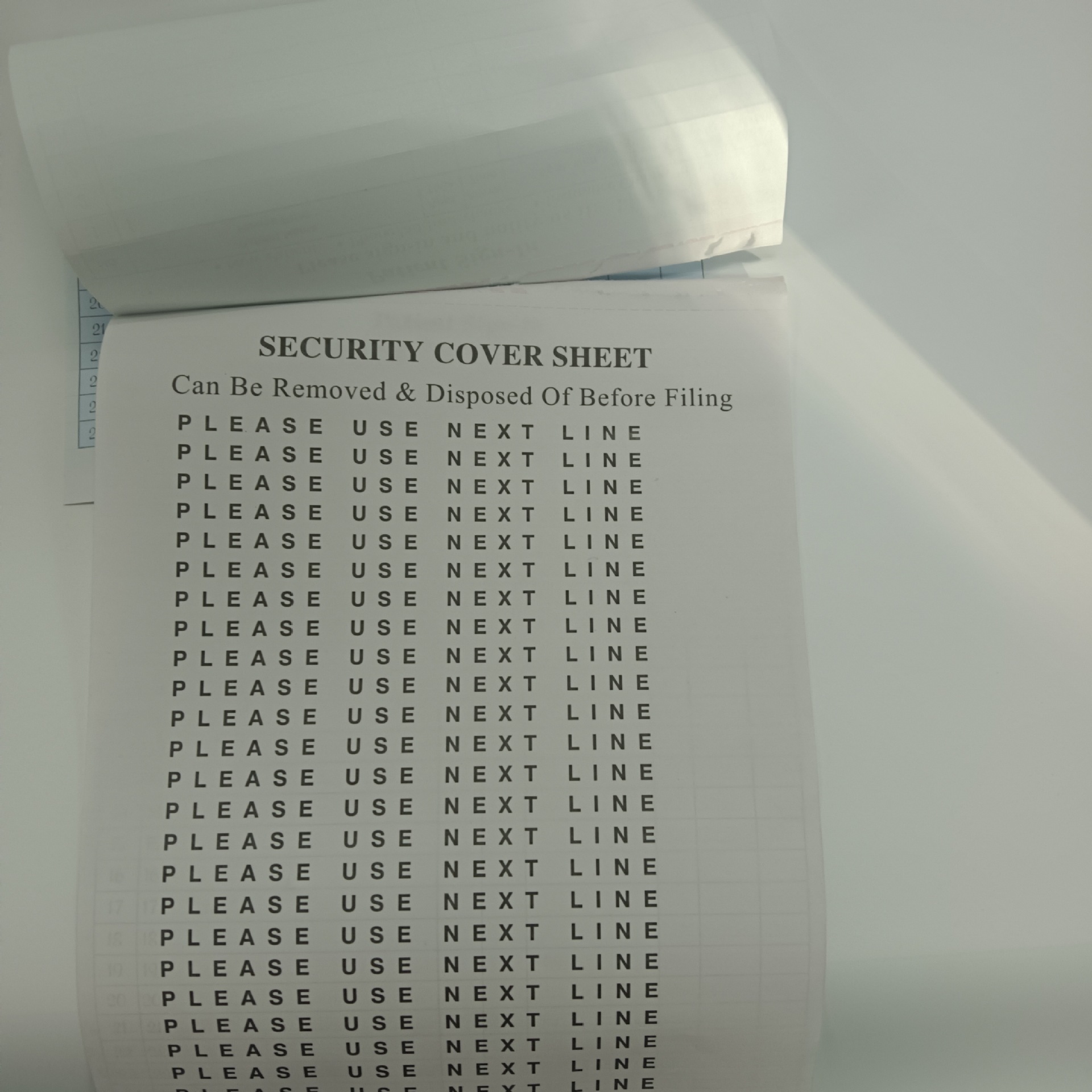 Foreign Special Black Paper Carbonless Paper English Document Book with Self-Adhesive Label Receipt Book