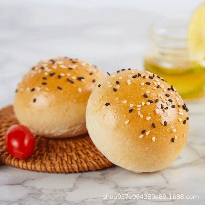 American Handmade Hamburger Embryo Commercial Household Hamburger Bread Embryo Semi-finished Freshly Made Breakfast Ingredients Wholesale