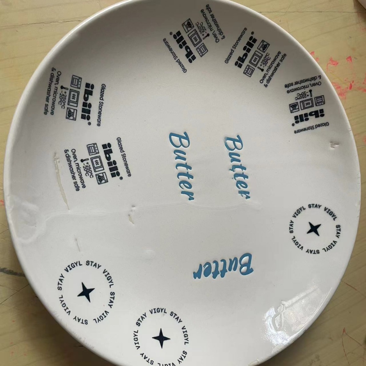 Ceramic Underglaze Flower Paper Glue