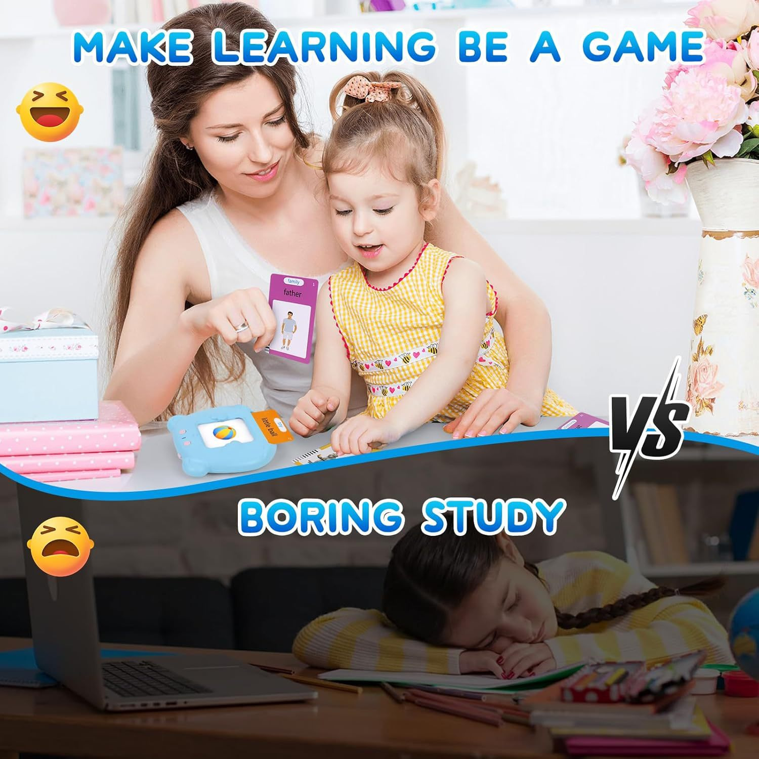 Cross-Border Early Education Machine Flash Cards Amazon Card Machine Export Kidsren's Educational Flash Card Card Toy
