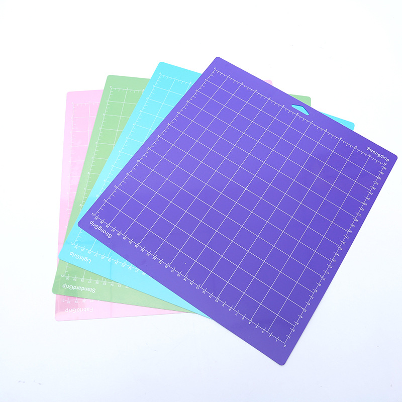 Cutting Plotter Pad 12*12 Sticky Pad Suitable for Cricut Cutting Pad Cutting Plotter Transparent Colorful Pad