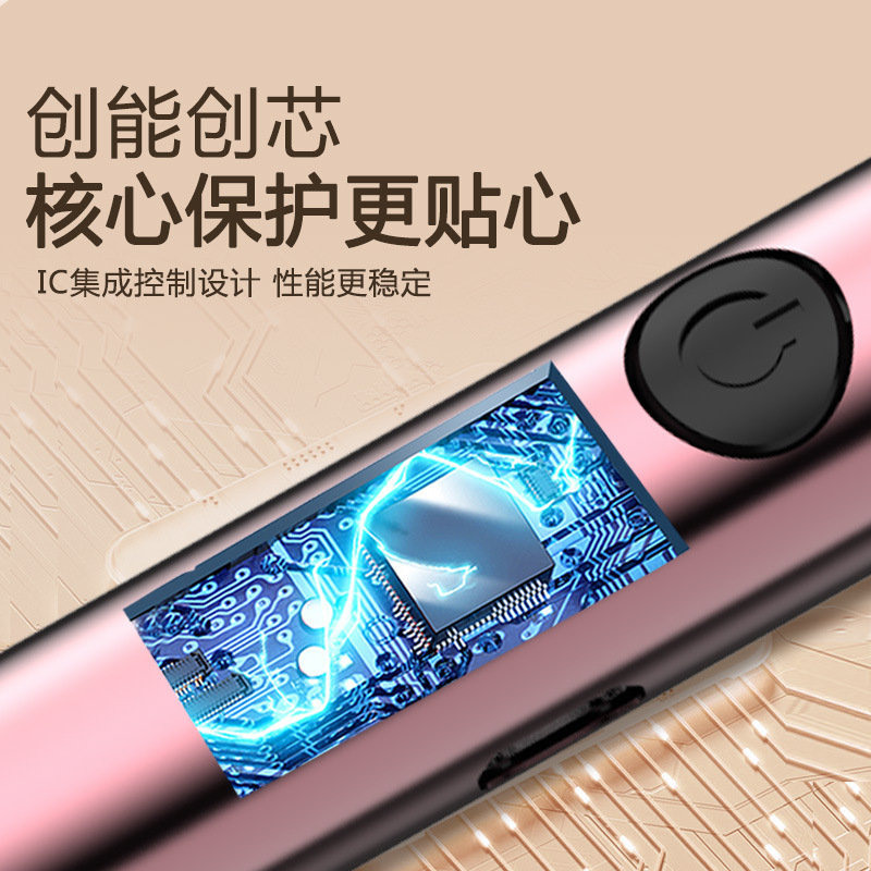 New USB Arc Charging Pulse Ignition Gun Visible Power Resistance Strong Wind 360 Degree Rotating Kitchen Igniter