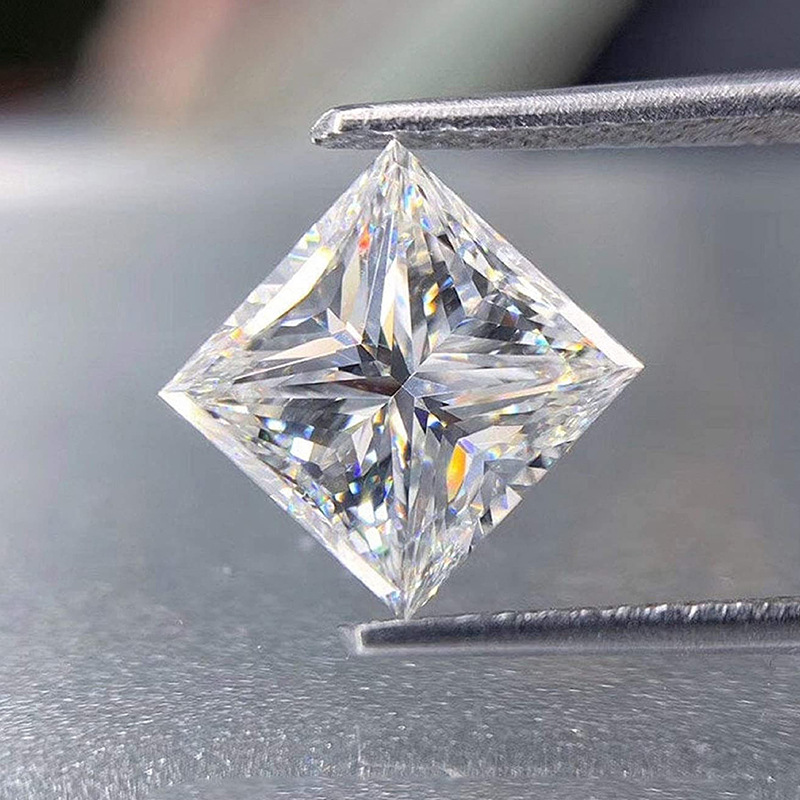 Moissanite Bare Stone Princess Def Color Vvs Netity Wuzhou Origin Source Manufacturer Direct Supply Spot Wholesale