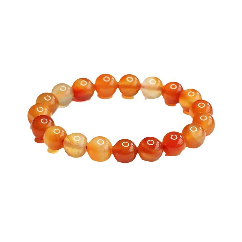 As soon as Yu natural primary color agate bracelet ice run candy red yellow chalcedony bracelet wholesale generation MN3121403