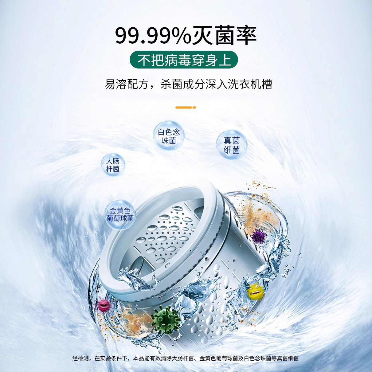 Шипучие таблетки дезинфектора на основе гипохлорной кислоты для антибактериальной одежды