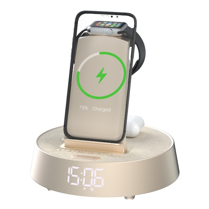 2025 Новый Пять-в-одном Bluetooth колонка зарядка для мобильного телефона зарядка для часов все-в-одном многофункциональная беспроводная зарядка