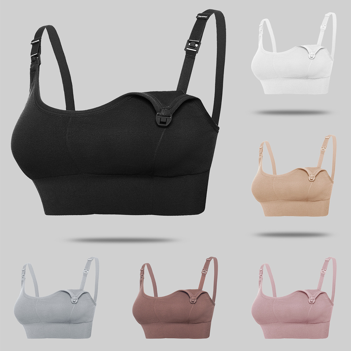 Бюстгальтер для кормления без швов, комфортный, не сжимающий, для беременных женщин, полный этап