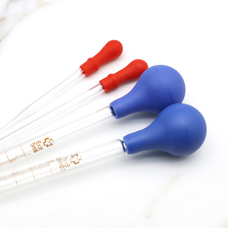 Plastic Tip Dropper Glass Graduated Dropper 1 2 3 5 10ml Laboratory Pipette Disposable Plastic Straw