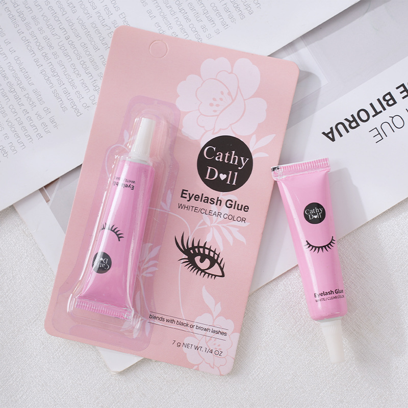 клей для ресниц cathy pink 5г быстро сохнущий стильный прочный независимая упаковка клей для накладных ресниц