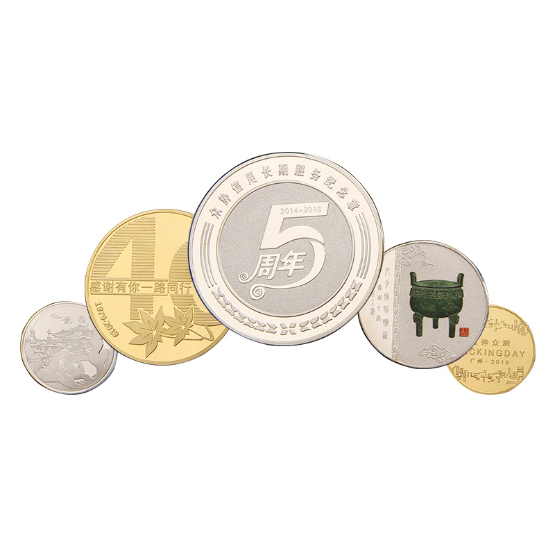 999 Manufacturer Wholesale Year of the Rabbit Auspicious Celebration Metal School Graduation Commemorative Coin Set Scenic Spot Badge