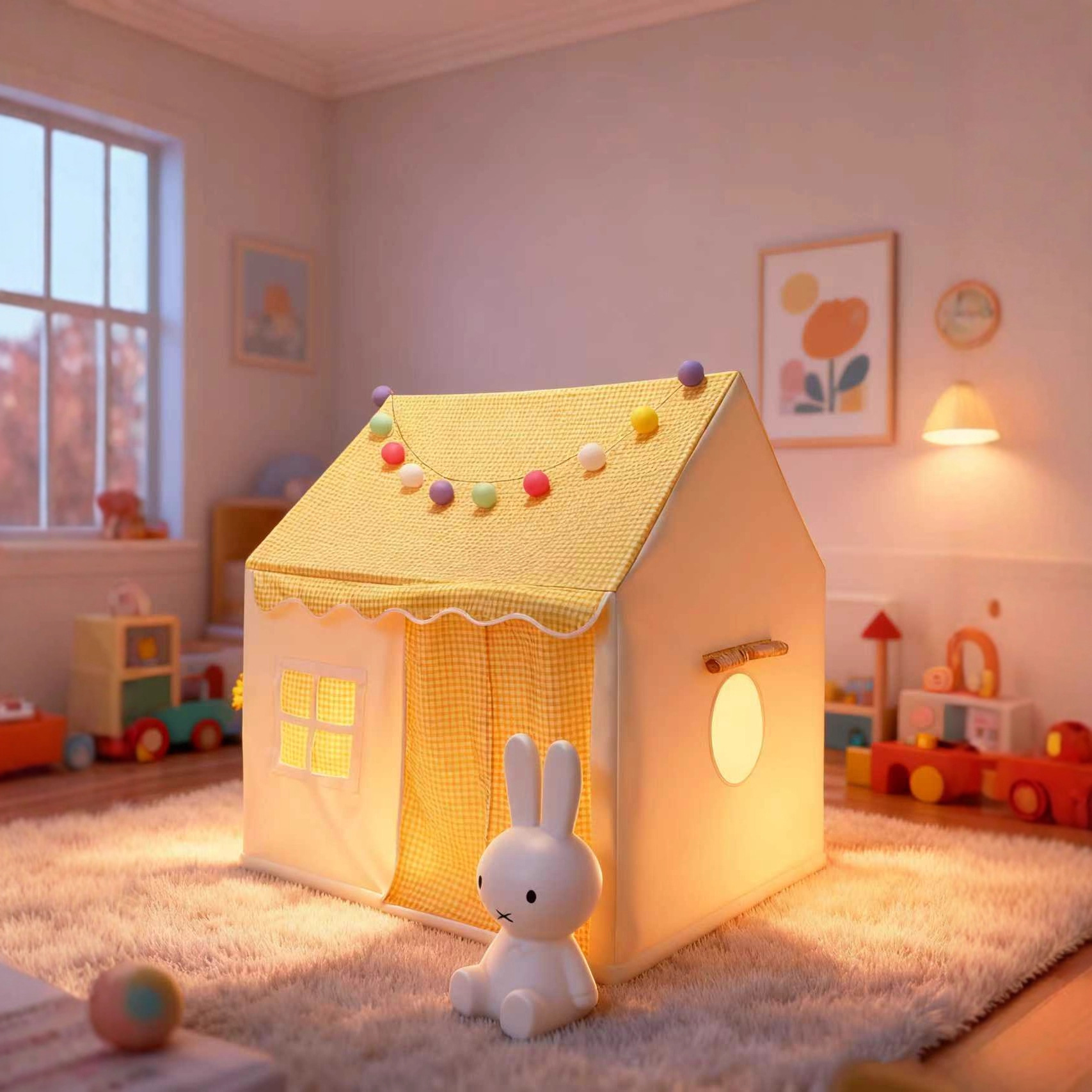 Новая складная палатка для ползания, детская палатка в стиле инстаграм, замок принцессы, маленький домик