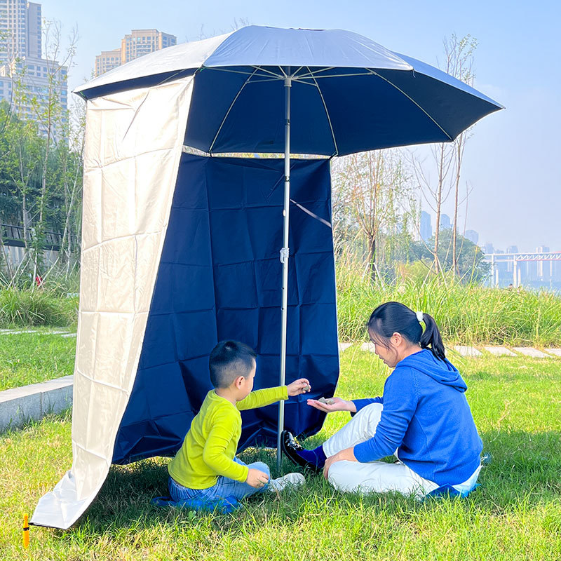 Four-season Tent Apron 1.8- 2.4m Semi-full Apron for Fishing Umbrella, Tarpaulin, Sunshade, Windproof and Rainproof, Outdoor