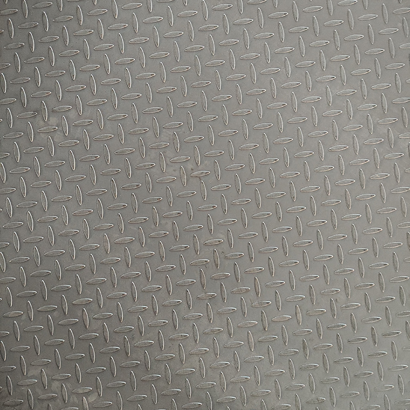 Factory Direct Hot-Rolled Black Patterned Steel Plate, Galvanized Patterned Steel Plate Q235B Q355B C D, Large-Volume Cutting and Processing