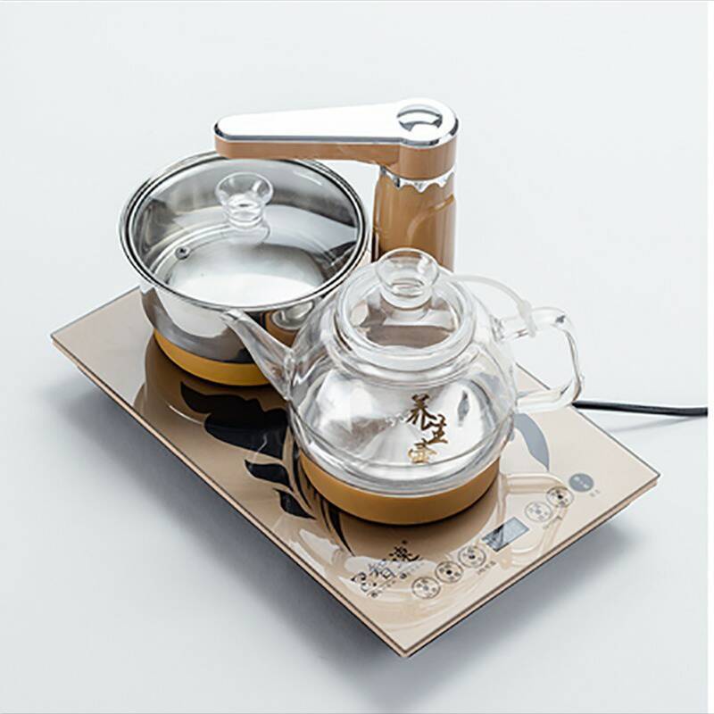 Fully Automatic Water Kettle Electric Tea Stove Hot Water Kettle Household Smart Water Kettle Stainless Steel Pumping Tea Set