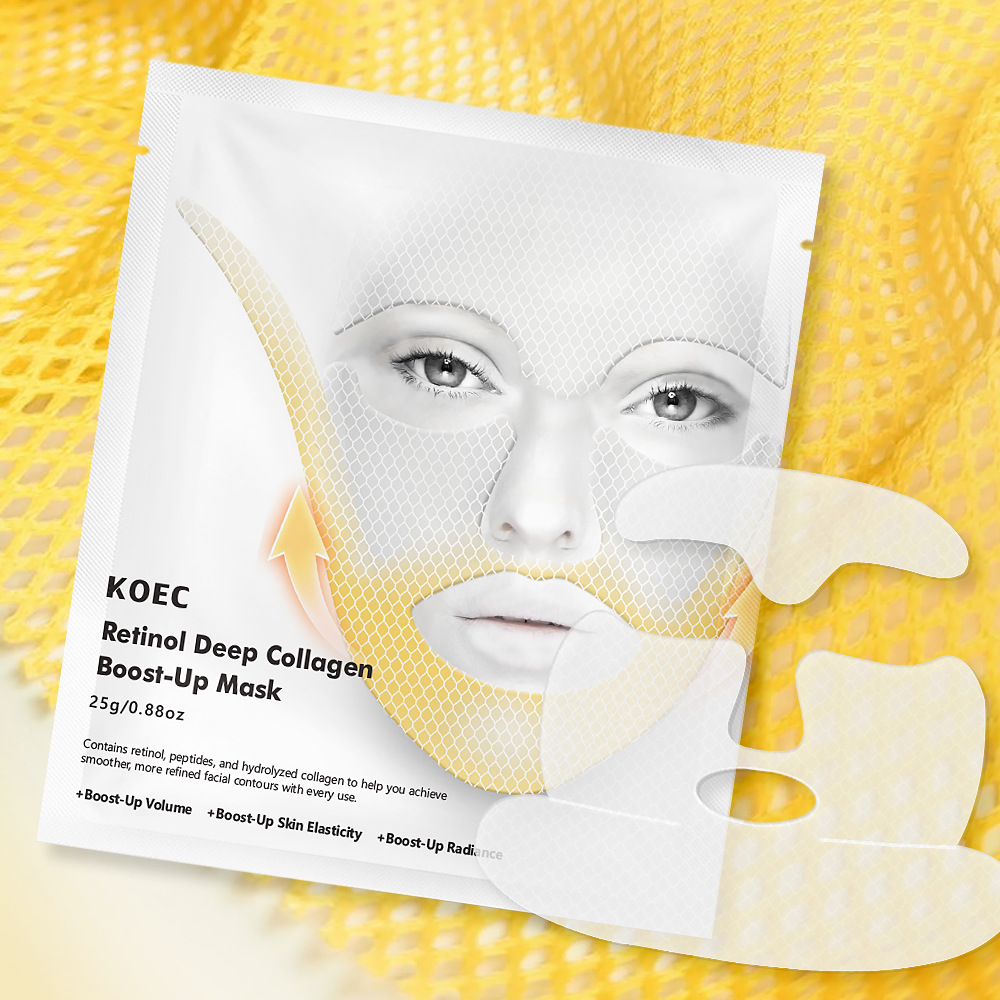 KOEC Retinol Collagen Tightening Moisturizing Mask 4-piece Cross-border Collagen Mask Wholesale