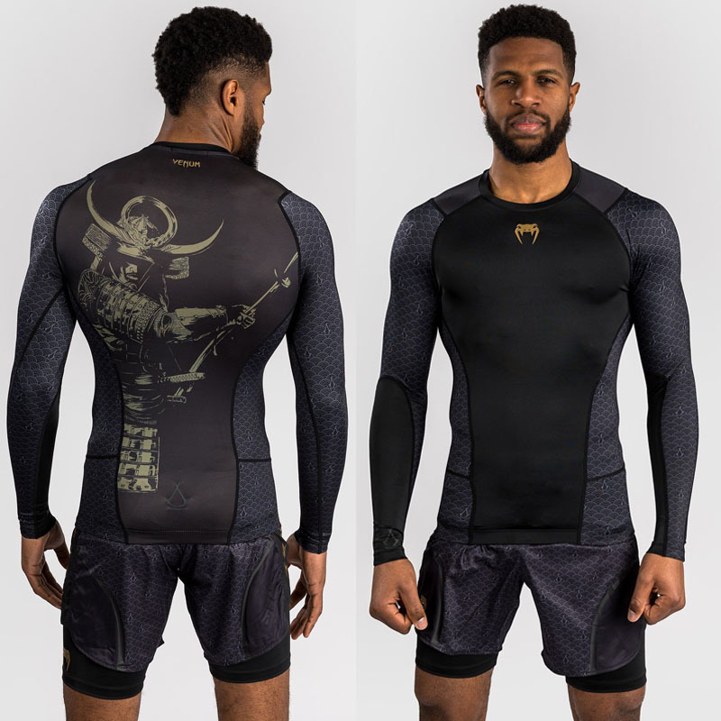 Venom Assassin's Creed Shadow Quick-Drying Sports Bodysuit Super Elastic Boxing Training Suit Fighting Anti-Wear Compression T-Shirt