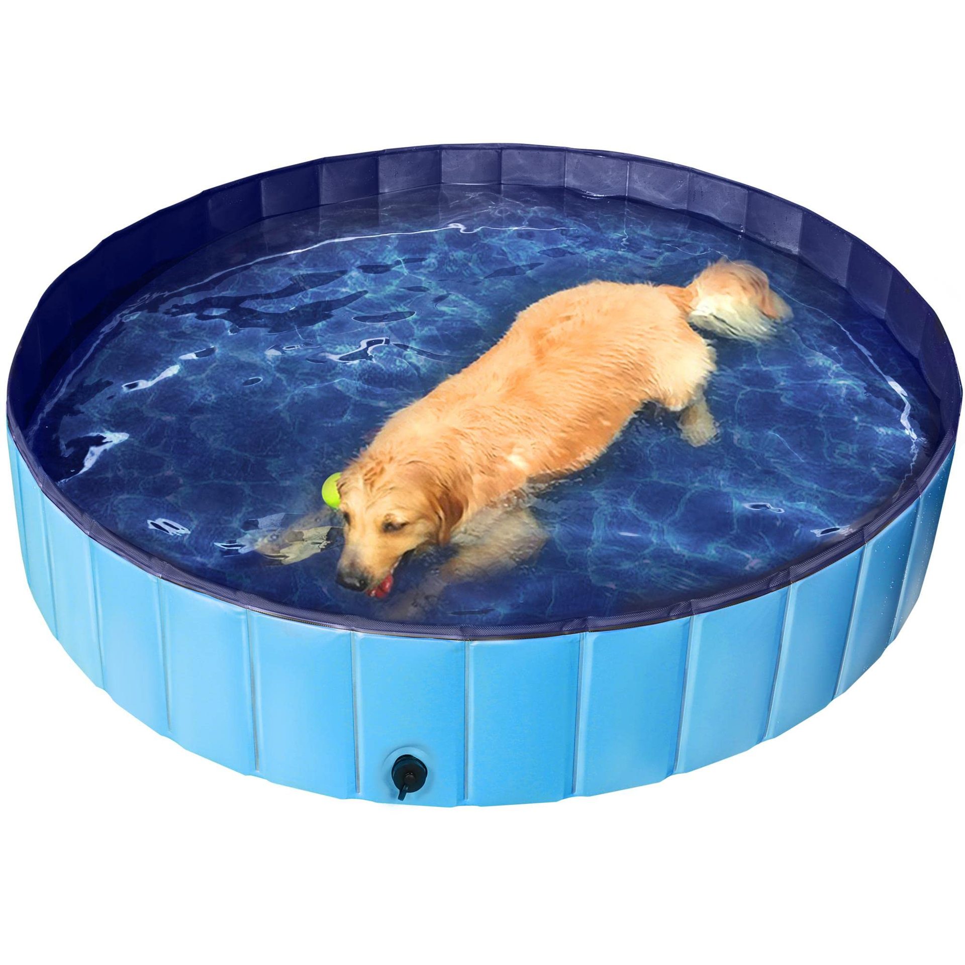 Factory spot PVC folding portable pet pool summer pet bath tub dog paddling pool