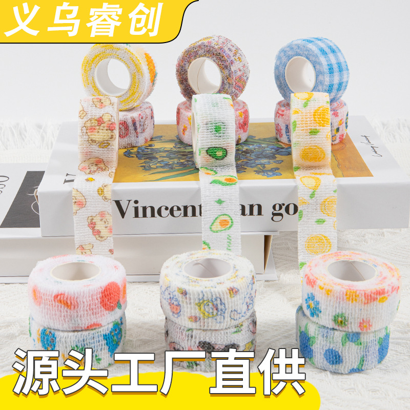 Self-Adhesive Elastic Bandage in Stock, Student Writing Sports Band, Sports Protective Elastic Bandage, Non-Woven Finger Protection Bandage