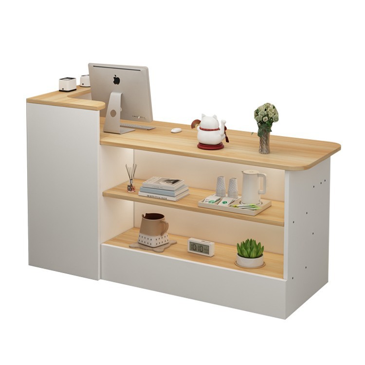 New Clothing Store Counter Wabi-Sabi Style Bar Counter Cashier Counter B&B Restaurant Bar Table Light Luxury Front Desk Reception Table